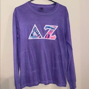 Delta Zeta Stitch Letters